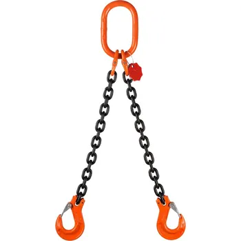 Stavební technika 2-pramenný vazák, tř.8 Délka úvazku: 1m, Zkracování: Ano, Nosnost a pr.článku:: 2800 kg / 2000 kg - pr.8 mm