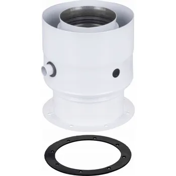 Kouřovod Spiroflex 60/100-80/125 T adaptér bílý