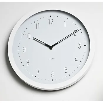 Hodiny Nástěnné hodiny, Řada Fichl Explore, Velikost 12", bílá