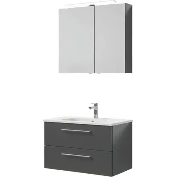 Koupelnový nábytek Koupelnová sestava Pelipal Sunline 121 Block šedá 81 cm SET-121-162