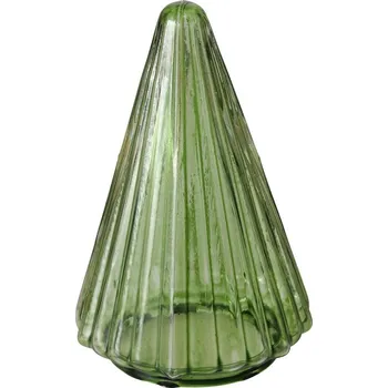 Bytová dekorace Boltze Home Vánoční stromeček TOVLA, figurka z průhledného skla, 9,5 x 6 cm