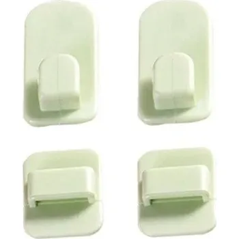 Věšák Plastové háčky na klíče a dálkový ovladač | držák na klíče, věšák na zeď - Zelená