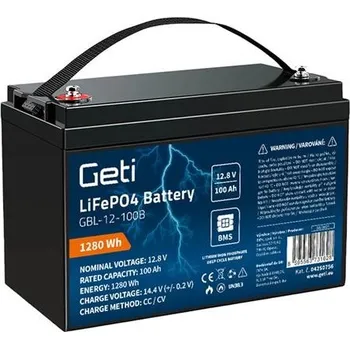 Trakční baterie Geti GBL-12-100B 12,8V 100Ah