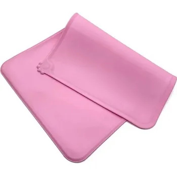 Miska pro psa Silikonová voděodolná podložka pod misky pro psy a kočky | ochranná podložka - růžový