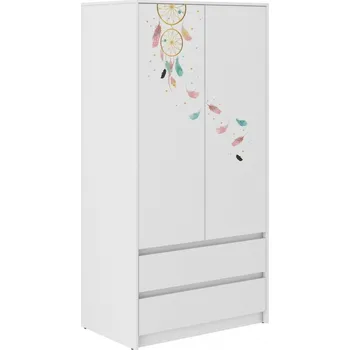 Dětská skříň Dětská šatní skříň s lapačem snů 180x55x90 cm