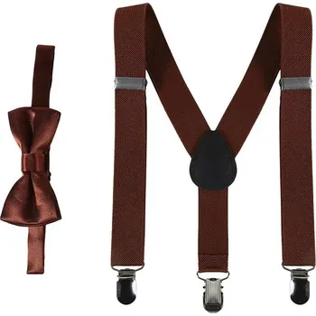 Motýlek Dětský motýlek a šle | dětské doplňky, móda pro děti - Barva světle kávová