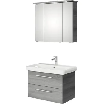 Koupelnový nábytek Koupelnová sestava Pelipal Sunline 105 Block šedá 80,5 cm SET-107-111