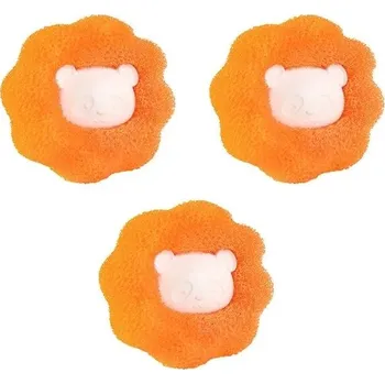 Odstraňovač zvířecích chlupů do pračky | likvidátor chlupů na použití do pračky - 3ks oranžová