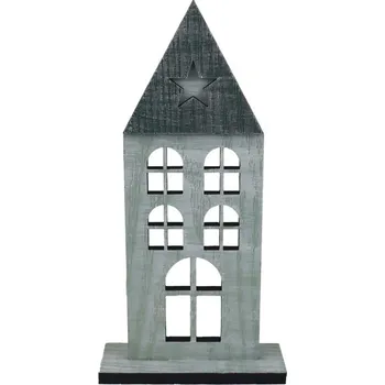 Vánoční dekorace Dekorační domeček D5613-21 - 10,5 × 4 x 21 cm