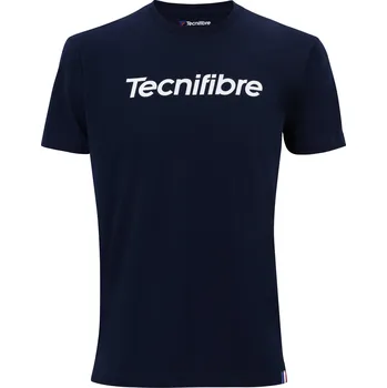 Pánské tričko Pánské tričko Tecnifibre Club Cotton Tee Marine XXL