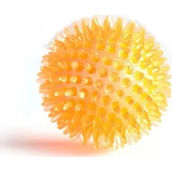 Hračka pro psa Hračka pro psy na čištění zubů s pískátkem | psí balonek na hraní - oranžový,L