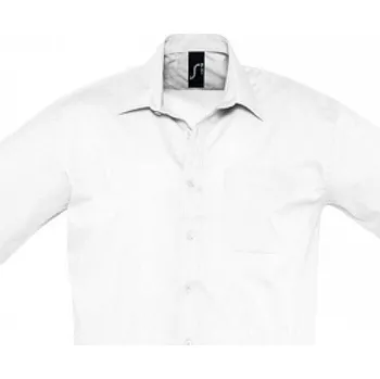 Pánská košile Sol's Směsová pracovní košile Bristol s náprsní kapsičkou Barva: Bílá, Velikost: 3XL L622