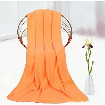 Velká osuška z mikrovlákna pro psy | ručník pro mytí domácích mazlíčků - oranžový