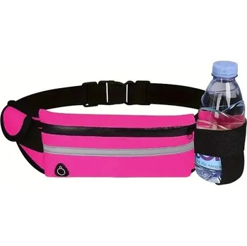Ledvinka Běžecká sportovní ledvinka vodotěsná na mobil | pouzdro s páskem - růžový