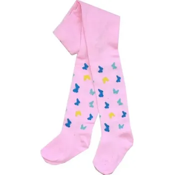 Dívčí punčocháče levné 16014-2 růžová ČM