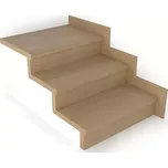 TOPSTEP FLEX Schodový nášlap 500 Dub sahara