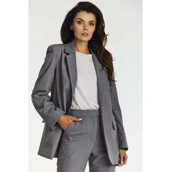 Dámské sako Elegantní dámské sako střihu A676 Barva: Šedá, Velikost: L