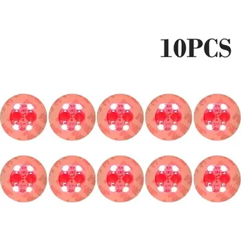 Party dekorace Svítící LED nálepky na láhve pro party a dekorace | svítící doplněk na oslavu | - Červená 10ks,6,0 cm