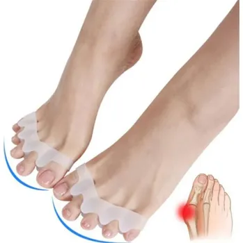 Oddělovač prstů na noze silikonový | Korektor prstů, ortopedická pomůcka 2ks