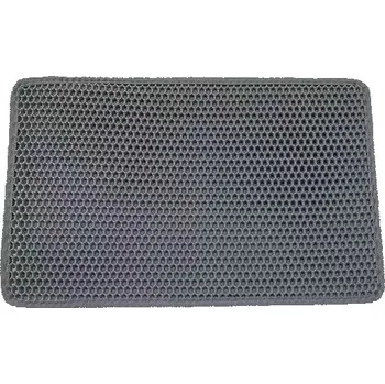 Toaleta pro kočku Podložka na stelivo pro kočky dvouvrstvá vodotěsná | kobereček zachytávač kočičího nepořádku - Šedá,30X30CM