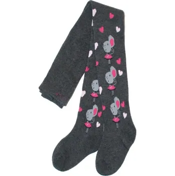 Dětské dívčí punčocháče Wolf klasické slabé punčošky 2211 šedé 475/40