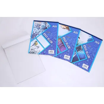 Sešit papírny Brno Blok poznámkový A4 čistý šitý 50l matný eko (14050/4E) 392540