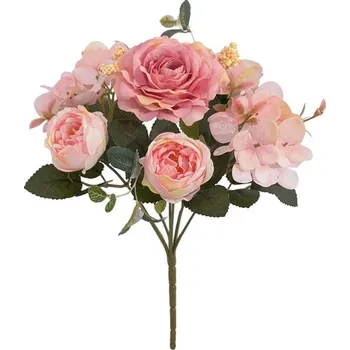 Svatební dekorace Umělé květiny retro svatební | květinová dekorace - světle růžová