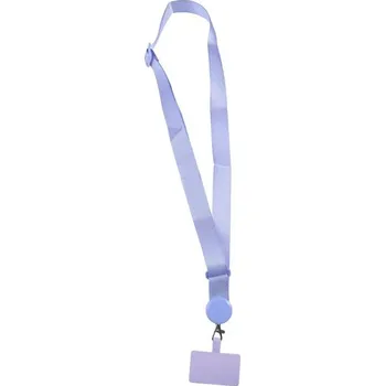 Univerzální šňůrka na mobil s odnímatelným přívěskem | popruh s oddělitelným pouzdrem - Nachový