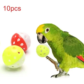 Hračka pro ptáka Hračky pro papoušky s rolničkami | balónek pro papouška | 10ks