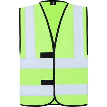 Pánská bunda Korntex Bezpečnostní vesta se čtyřmi reflexními pruhy Barva: Limetková světlá, Velikost: 6XL KX140