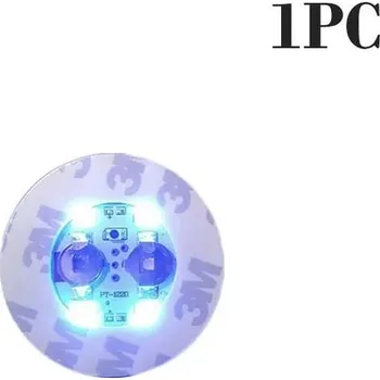 Party dekorace Svítící LED nálepky na láhve pro party a dekorace | svítící doplněk na oslavu | - modrá 1ks,6,0 cm