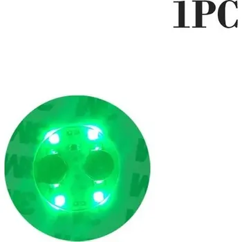 Party dekorace Svítící LED nálepky na láhve pro party a dekorace | svítící doplněk na oslavu | - zelená 1ks,6,0 cm