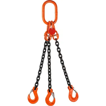řetězový zvedák 3-pramenný vazák, tř.8 Délka úvazku: 1m, Zkracování: Ne, Nosnost a pr.článku:: 2360 kg / 1700 kg - pr.6 mm