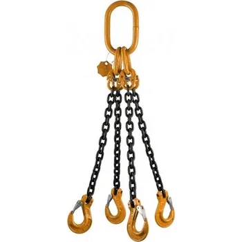 Pewag Řetězový úvazek čtyřpramenný tř.10 Délka úvazku: 2m, Zkracování: Ne, Nosnost a pr.článku:: 3000 kg / 2100 kg - pr.6 mm