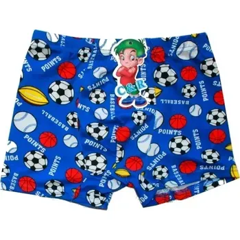 Chlapecké trenýrky s míči pro kluky 8801 modré