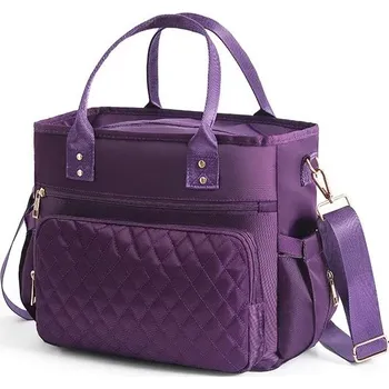 Termo taška na jídlo s nastavitelným popruhem | svačinová taška, termo kabelka - Nachový