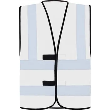 Pánská vesta Korntex Bezpečnostní vesta se čtyřmi reflexními pruhy Barva: Bílá, Velikost: 6XL KX140
