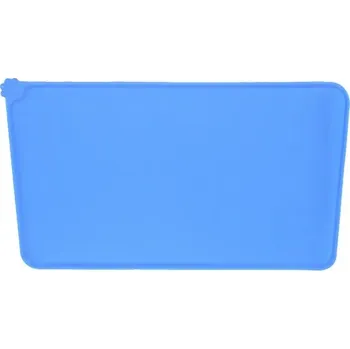 Miska pro psa Silikonová voděodolná podložka pod misky pro psy a kočky | ochranná podložka - modrý