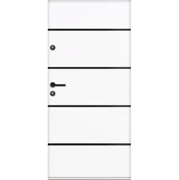Vchodové dveře Vchodové dveře ocelové ProfiAlu 68 M02BL 90 P bílé