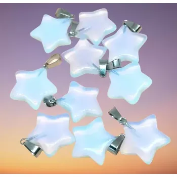 Přívěsek Opalit hvězdička 2 cm – přívěsek pro harmonii a duchovní růst