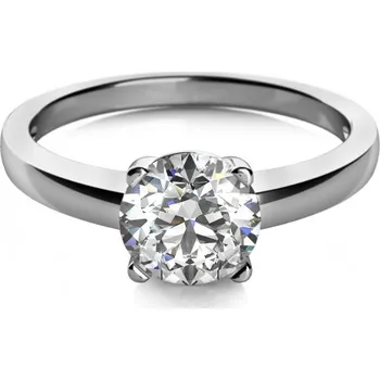 Šperk Couple, Zásnubní prsten Blanche z bílého zlata se zirkonem, vel. 54, prům. 17.2 mm, 585-68-1-0271.1B00.0.54.001