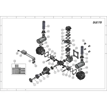 Karburátor DLE170-11 Tepelný blok karburátoru