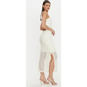 Dámská móda Guess Letní šaty W4YK50 Z37G0 Écru Regular Fit XL