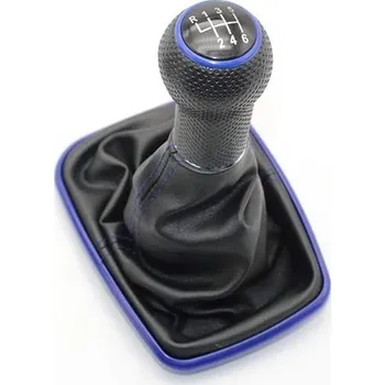 Hlavice řadicí páky PROTEC Řadící páka s manžetou VW Bora 1998-2005 6ST modrá