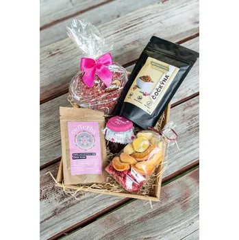 Dárkový potravinový koš Dárková krabička pro ženy Zdravé mlsání