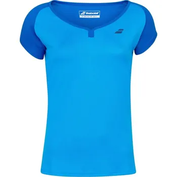 Dívčí tričko Babolat Play T-shirt Juniors Blue Aster 10-12 Yrs