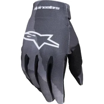 Moto rukavice Rukavice RADAR, ALPINESTARS, dětské (šedá camo/černá) 2025 2XS