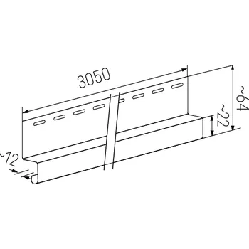 Obklad Okapový profil SV-16 dřevo dekory Wood Siding