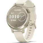 Garmin Lily 2 Active Lunar Gold/Bone Silicone Band