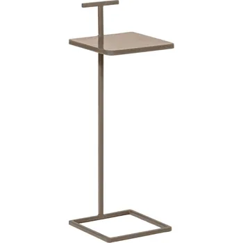 Toaletní stolek WOOOD Pískově hnědý kovový odkládací stolek Toste 22 x 22 cm